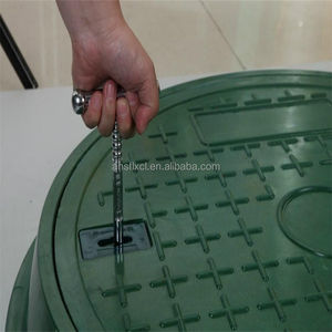 Waterdicht En124 Putdeksel Kunststof Composiet Afsluitbare Smc Ronde/Vierkante Putdeksel - Product Image 4