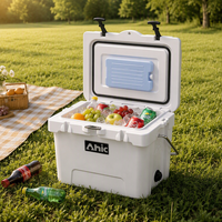 Glacière de pêche rotomoulée portable 25QT avec logo personnalisé, panneau solaire, isolation thermique, pour cuisine de camping moderne