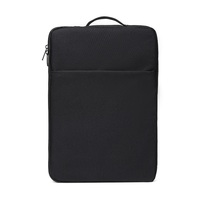 Sac pour ordinateur portable en coton personnalisé, portable, imperméable, avec poignée et poche, pour les voyages, l'école, le bureau et les affaires