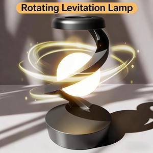 Lampada Notturna Creativa Rotante con Sfera Fluttuante, Caricatore Wireless, Lampada LED con Sensore di Movimento per Camera da Letto, Ufficio, Decorazione da Tavolo, Regalo - Product Image 3