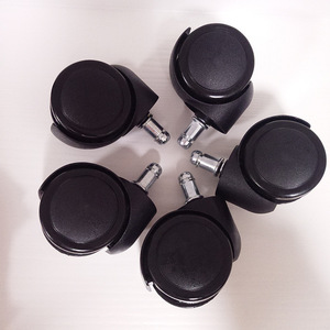 WH 50mm <span class=keywords><strong>Nylon</strong></span> drehbarer Bürostuhl Lenkräder mit 11*22mm Metall reibungs ring Büro rollen für Möbel - Product Image 3