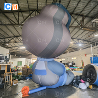 Personnage de dessin animé gonflable géant de 6m Personnalisé Publicité Gonflable Party Air Mold Gonflable Cartoon