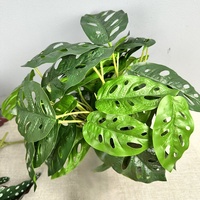 Grandes feuilles artificielles de Monstera, végétation réaliste et écologique, plantes artificielles pour la décoration du salon, mariage, Noël
