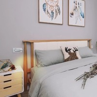 Lampe de lecture moderne de haute qualité en aluminium noir 3w encastrée pour chambre à coucher et hôtel