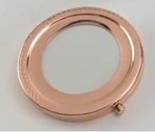 Bordado espejo color oro rosa