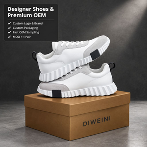 Zapatos de Diseñador de Lujo para Hombre y Mujer, Zapatos para Caminar de Cuero Blanco de Alta Calidad, Zapatillas Casuales, Zapatillas Deportivas, Nuevas - Product Image 1