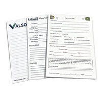 Bloc-notes personnalisé avec logo de taille différente A5 bloc-notes collant en papier blanc avec logo imprimé