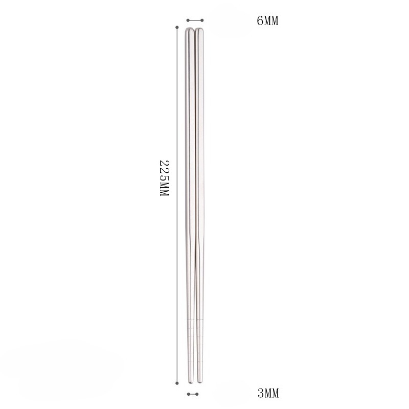 304 Silver Bare Chopsticks 22.5cm