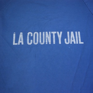 Promotion Vintage Loose Fit V Neck Front Pocket La County Jail Top, Blue Short Sleeve <strong>Prison</strong> Wear Issue <strong>Uniform</strong> Costume - Product Image 6