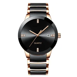 Reloj de pulsera de cuarzo para hombre, cronógrafo con esfera de rayo solar de doble Color negro, movimiento japonés con fecha, Masculino