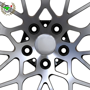 Rueda de aleación forjada monobloque de diseño con tapa central, acabado mecanizado color bronce, en stock, llanta de repuesto para vehículos de pasajeros de alto rendimiento - Product Image 3