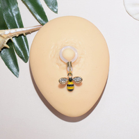 Vente en gros de bijoux en cristal inoxydable, anneaux de mamelon non faux piercing
