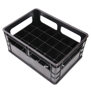 Panier à bière en plastique de <span class=keywords><strong>24</strong></span> bouteilles avec 4 poignées latérales, caisse à bouteilles - Product Image 6