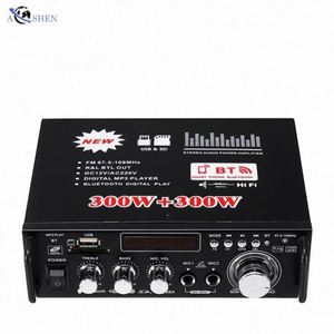 เครื่องขยายเสียงรถยนต์ระดับมืออาชีพ ระบบเสียงสเตอริโอ พร้อมบลูทูธ วิทยุ FM 2 แชนแนล สำหรับโฮมเธียเตอร์ ขนาดเล็ก - Product Image 2