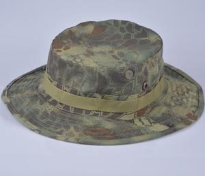 Chapeau de pêcheur unisexe en toile unie avec cordon de serrage, idéal pour le camping, la pêche, la randonnée, la jungle, le camouflage, les voyages et le quotidien - Product Image 4