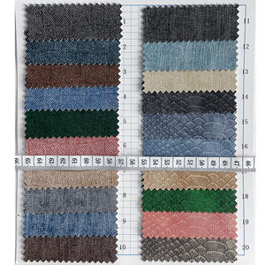 Tissu Jeans Artificiels Texturé en Similicuir de Style Rétro en Relief de Crocodile PU Cuir Synthétique Décoratif pour Sac/Rembourrage - Product Image 3