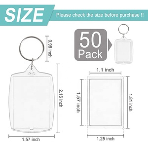 Crea tu Propio Llavero, Llavero Transparente Personalizado con Marco de Fotos Acrílico Impreso - Product Image 3