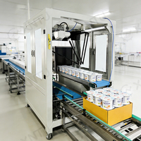 Línea de Empaque Automática Eficiente, Segura e Inteligente con Robot Delta de Alta Velocidad para Cajas, Bolsas, Cartones y Latas de Grado Alimenticio