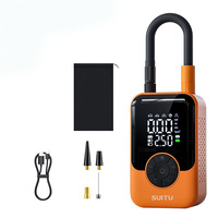 Compresseur d'air portable sans fil pour pneus, gonflage rapide pour voiture, véhicule électrique, moto, vélo, arrêt automatique, jauge numérique, lumière LED