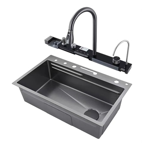Luxury Large Nano Single Bowl Black 304 <strong>Kitchen</strong> <strong>Sink</strong> Multi Functional Piano Digital Display <strong>Kitchen</strong> <strong>Sink</strong> <strong>Sinks</strong> for the <strong>Kitchen</strong> - Product Image 3