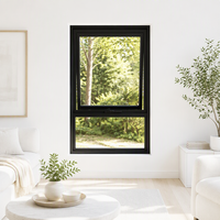Ventana Abatible Superior de Aleación de Aluminio Moderna, Fabricada a Medida para Casa, Villa, Apartamento, Hotel, Proyecto de Construcción Personalizado