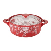 Casserole haut de gamme de style chinois avec couvercle en céramique, compatible gaz, résistante aux hautes températures, idéale pour la cuisson à sec, cadeau idéal pour la maison