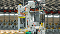 Robot palletizer robot industri, kinerja tinggi operasi mudah Robot merek ABB untuk palletisasi