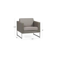 Mobilier d'extérieur de haute qualité, cadre en acier inoxydable, canapé simple à maille remplie