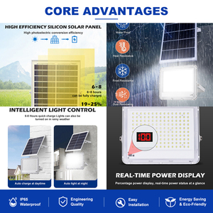 Focos Solares para Exteriores de Bajo Precio, Múltiples Autenticaciones, Garantía de Dos Años, Lámpara LED Solar de 60w 100w 150w - Product Image 3