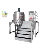 Réservoir de mélange d'agitateur 500L 2000L avec moteur Siemens et chauffage pour le traitement chimique du shampooing et du détergent liquide