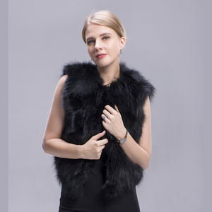 MWFur Winter Street Fox <strong>Fur</strong> Vest Sleeveless Women Raccoon <strong>Fur</strong> <strong>Gilet</strong> for <strong>Girl</strong> Fashion Raccoon Outwear Fashion Winter - Product Image 4