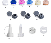 Flacons en verre moulé par injection stériles transparents ou ambrés de 5 ml, 7 ml, 10 ml, 15 ml, 20 ml, 30 ml avec bouchon en caoutchouc pour sérum