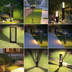 Lampadaire d'extérieur carré moderne, IP65, étanche, en aluminium, LED, pour aménagement paysager, pelouse, villa, jardin, allée, éclairage de voie - Product Image 6