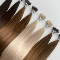 Haute qualité Nanoring perle Extensiones Cabello naturel véritable vierge Remy russe Double dessiné Nano anneau pointe Extensions de cheveux