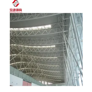 Light Weight Sport Hall Steel Truss Roof Tennis Court Roof Stadium Truss Design