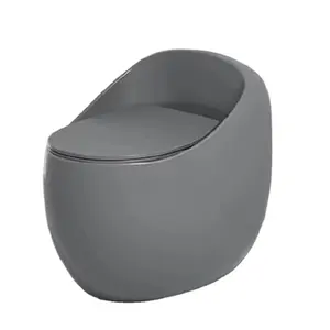 Sifone bagno creativo in ceramica piccolo appartamento nero opaco wc monoblocco wc turco toilette per gatti