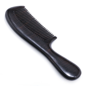 Peine de Madera de Sándalo Negro Ecológico de Alta Calidad, Más Vendido, con Dientes Finos para el Cuidado y Peinado del Cabello, Disponible - Product Image 2