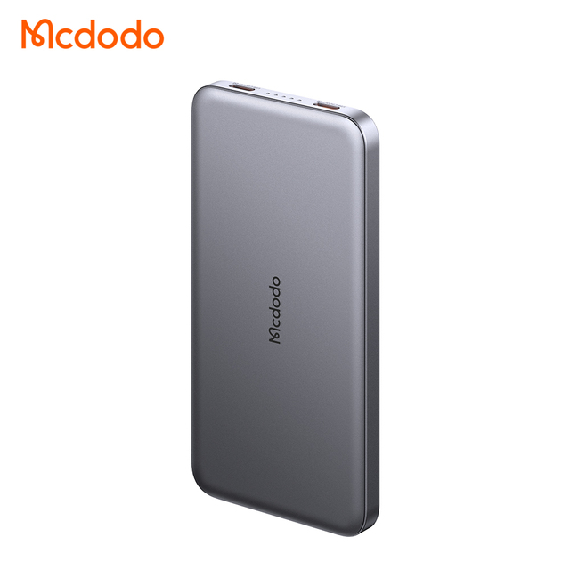 Mcdodo 378 Paper Power Bank 10000mah Ultra-thin PD 20W Fast Charging High Capacity Slim Metal Case Power Bank with LED Display
