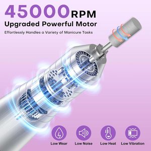 Meilleur Choix 2026 : Ponceuse à Ongles Professionnelle 45000 tr/min, Lime à Ongles Électrique Portable et Rechargeable pour Manucure - Product Image 2