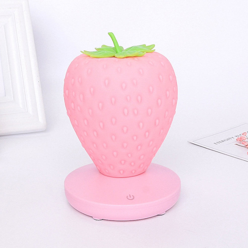 Luce Notturna a Forma Di Fragola - LED Ricaricabile Con Luce