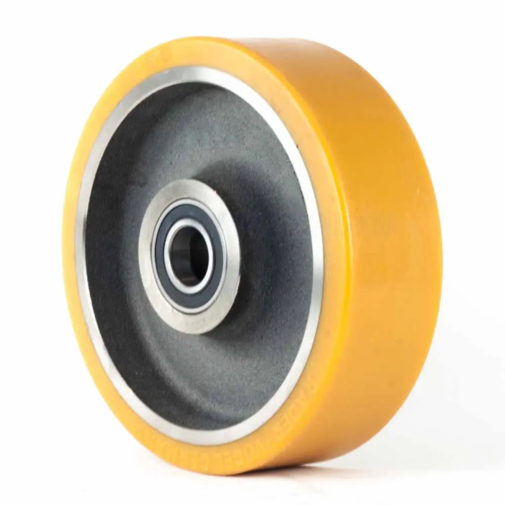 Polyurethane Coated Rubber Casters Wheels, Small Solid Rubber Wheel For Toys