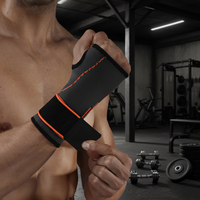 Attelle de poignet en plastique respirante à compression, protection professionnelle avec fermeture à tirette pour la gym, la moto et les activités de plein air
