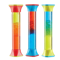 Timer Cairan Akrilik Kustom Warna-warni, Mainan Fidget Mengapung di Air, Penenang Relaksasi Pereda Stres, Dekorasi Meja, Timer Cairan