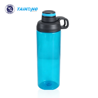 Bouteille d'eau en plastique personnalisée avec impression sur mesure, réutilisable, de qualité alimentaire, fabricant OEM ODM