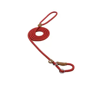 Precio barato de fabricante de cables deslizantes para perros y cables deslizantes ajustables largos de correa de cuerda redonda para animales pequeños para perros