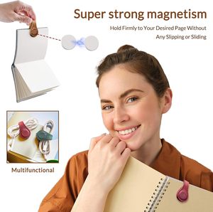 Gepersonaliseerde Laserbare Kunstleren Bladwijzers Dubbelzijdige Lijm Met Haak & <span class=keywords><strong>Loop</strong></span> Tapes Voor Lezers Magnetische Bladwijzers Cadeau - Product Image 6