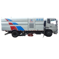 Grande balayeuse routière robuste, balayeuse à jet Chengli 15cbm, camion balayeuse routière