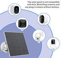 Support réglable 6W ETFE Panneau solaire avec micro USB C pour caméra de sécurité domestique