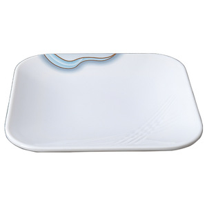 Assiettes carrées en mélamine 16-18,9 cm, imitation porcelaine durable, pour hôtels et restaurants, idéales pour les plats froids et les sautés. - Product Image 5