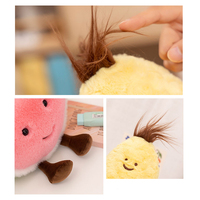 Kawaii Mini Fruit Knuffels 20Cm Gevulde Maïs Watermeloen Pluche Kinderen Knuffels Promotiedier